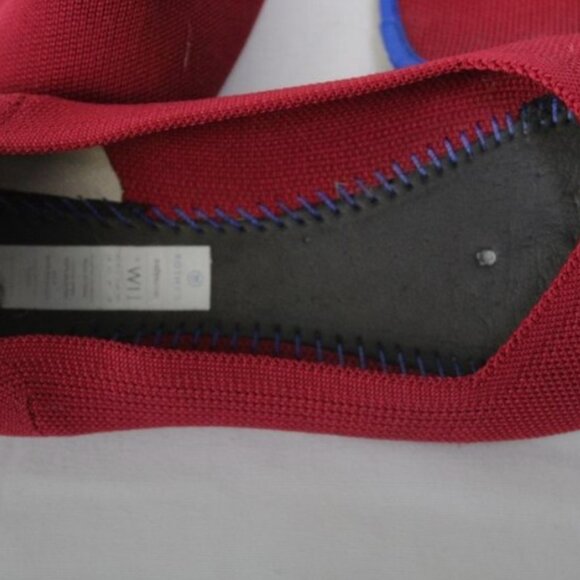 Women's Rothy's scooter red round toe flats Size: 11 - Picture 7 of 9